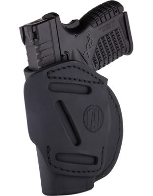 1791 Gunleather 4-Way Multi Fit SZ3 Glock 26/Sim Black Right-Hand Outside-the-Waistband Holster
