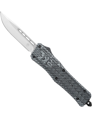 Cobratec Knives Medium CTK1 Out-the-Front Carbon Fiber 3" Drop Point
