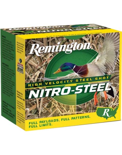 Remington Nitro-Steel 12 Gauge 3" #3 1-1/4 Ounce 1450 Feet Per Second 25 Rounds