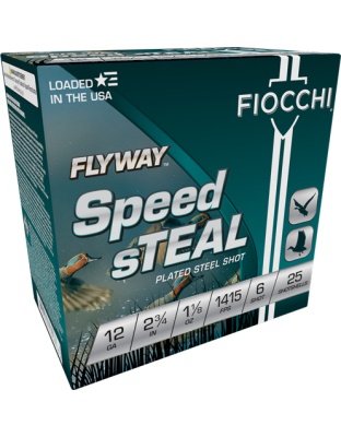 Fiocchi Flyway 12 Gauge 2.75" 1-1/8 Ounce #6 1415 Feet Per Second 25 Rounds 10BX/C