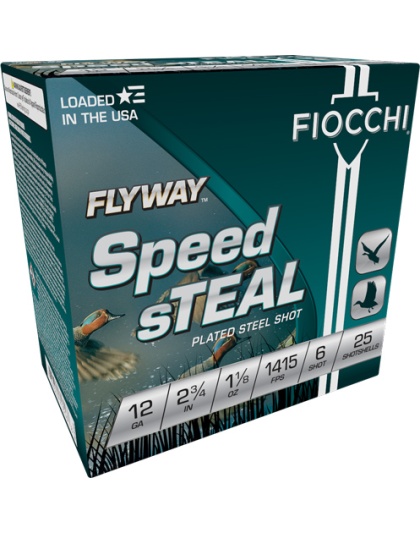 Fiocchi Flyway 12 Gauge 2.75" 1-1/8 Ounce #6 1415 Feet Per Second 25 Rounds