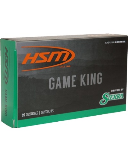 HSM Ammo 338 Winchester Magnum 215 Grain Game King 20 Rounds 20 Boxes per Case