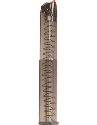 Elite Tactical Systems Group Ets Magazine for Glock 9 mm 40 Rounds Carbon Smoke Fit 17/19
