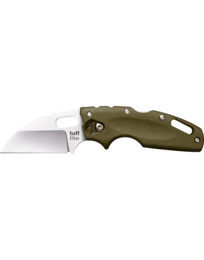 Cold Steel Tuff Lite 2.5" Od Green Plain Edge Clip Folder