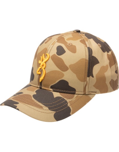 Browning Cap Durawax Camo Vintage Tan Buckmark One Size Fits Most