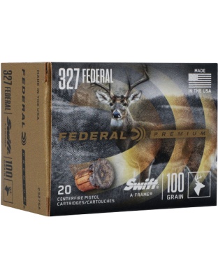 Federal Premium 327 Federal 100 Grain A-Frame Jacketed Hollow Point 20 Rounds 10 Boxes per Case