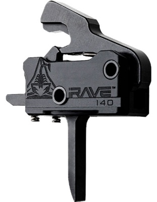 Rise Armament Trigger Rave 140 Flat Sst 3.5LB AR-15 with Anti Walk Pins