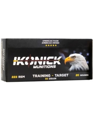 Ikonick Usa 223 Rem 55 Grain Fmj 20 Rounds 25BX/Cs