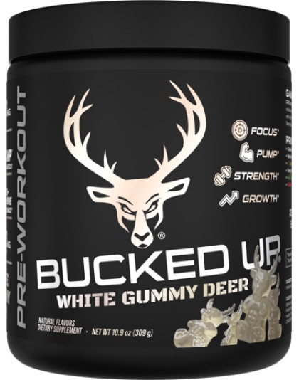 Bucked Up Pre-Workout White Gummy Deer Pineapple 30SERVING