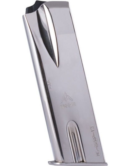 MEC-Gar Magazine Browning Hollow Point 9 mm Luger 13 Rounds Nickel