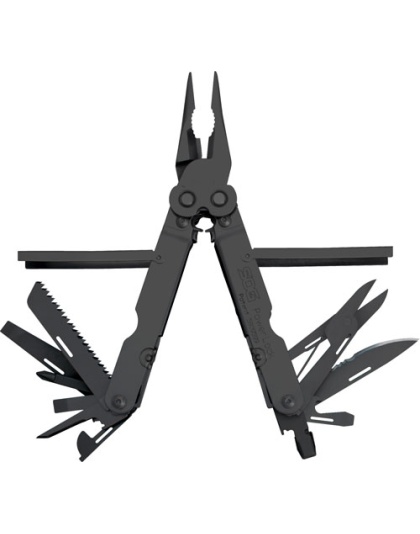 Sog Multi-Tool Powerlock Black Oxide with Sheath 18 Tools