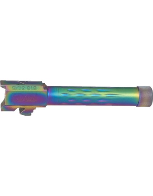 Faxon Firearms Fits Glock 19 Barrel 9 mm Flame Flute Threaded Chameleon