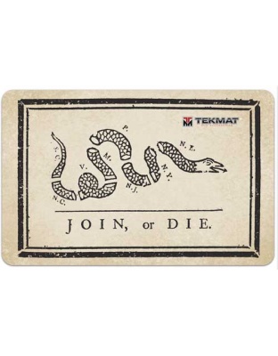 Tekmat Armorers Bench Mat 11"X17" Join or Die Flag