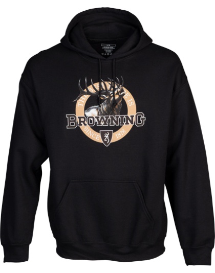 Browning Hoodie Vintage Emblem Elk Black 2X-Large
