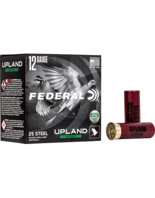 Federal Upland Steel 12 Gauge 2.75" 1-1/8 Ounce #7.5 25 Rounds 10BX/C