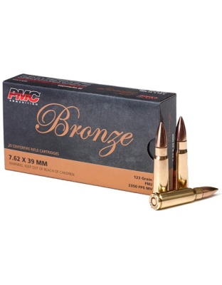 PMC 7.62x39 123 Grain Full Metal Jacket 20 Rounds 25 Boxes per Case