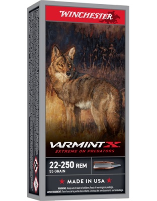 Winchester Ammunition Varmint-Xp 22-250 Rem 55 Grain Poly Tip 20 Rounds
