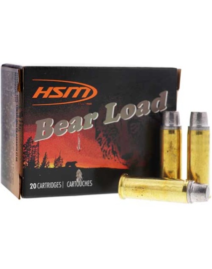HSM Ammo Bear 500 Sw Magazine 440 Grain Wfn Lbt 20 Rounds 20 Boxes per Case