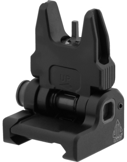Utg Accu-Sync Spring Loaded AR 15 Flip-Up Front Sight Black