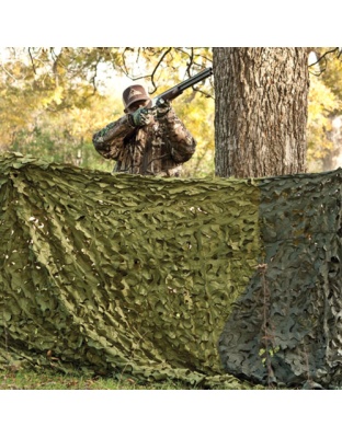 Red Rock Gear Camouflage Netting Woodland 3D Leaf Cut 8'X10'