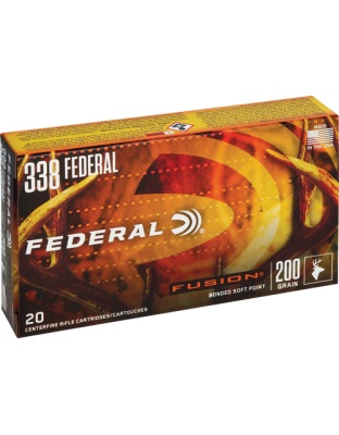 Federal Fusion 338 Federal 200 Grain Fusion 20 Rounds