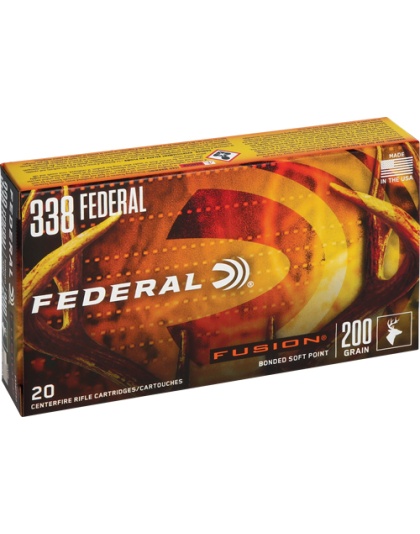 Federal Fusion 338 Federal 200 Grain Fusion 20 Rounds