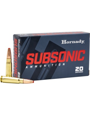 Hornady Subsonic 450 Bm 395 Grain Sub-X 20 Rounds 10 Boxes per Case