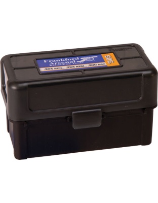 Frankford Arsenal Ammo Box 223 50 Rounds Black/Smoke Hinge Top