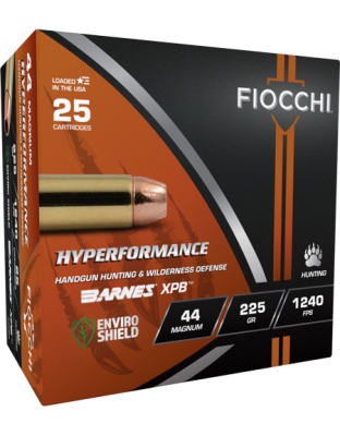 Fiocchi 44 Remington Magnum 225 Grain XPB 25 Rounds