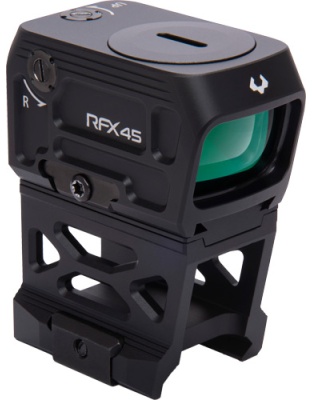 Viridian Reflex Sight RFX45 5MOA Green Dot High Picatinny Mount