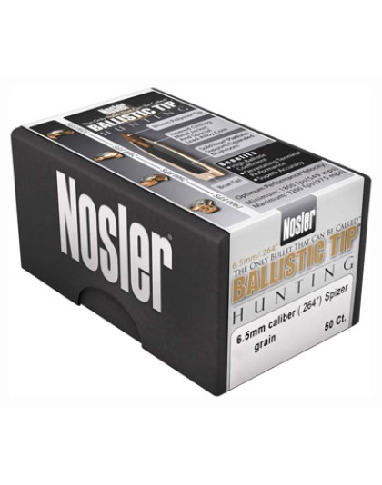 Nosler Bullets 6.5 mm.264 100 Grain Ballistic Tip 50 Count