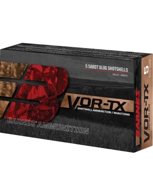 Barnes Vor-Tx 20 Gauge 3" 250 Grain Expander Tip Slug 5 Rounds 20 Boxes per Case