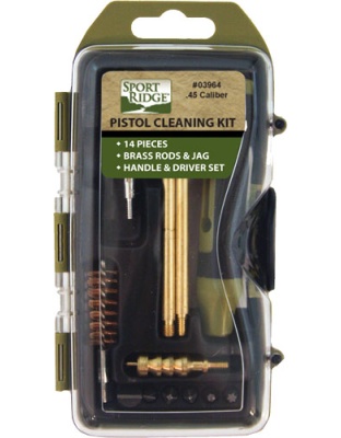 Tactical Shield Sport Ridge Cleaning Kit Pistol 45 Caliber 14-Piece