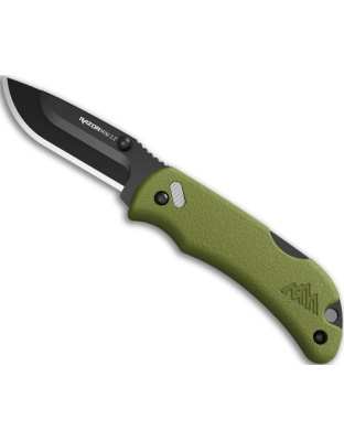 Outdoor Edge Razor-Mini 2.2" Od Green Pms with 2 Black Dp Blds