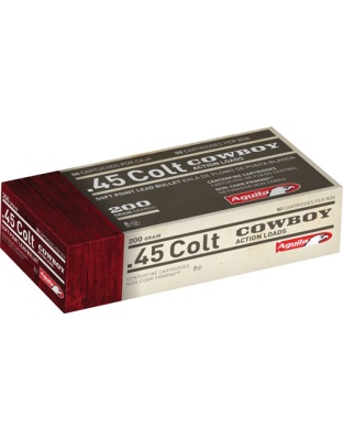 Aguila 45 Lc 200 Grain Lead Soft Point 50 Rounds 10 Boxes per Case
