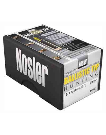Nosler Bullets 270 Caliber .277 140 Grain Ballistic Tip 50 Count