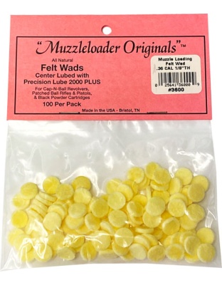 Modern Muzzleloader M-Loader Original Wonder Wads 36 Caliber 100-Pack