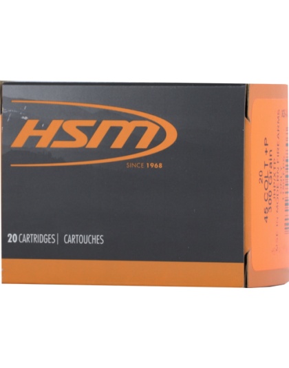 HSM Ammo 45 Lc+p 300 Grain XTP Hollow Point 20 Rounds 20 Boxes per Case