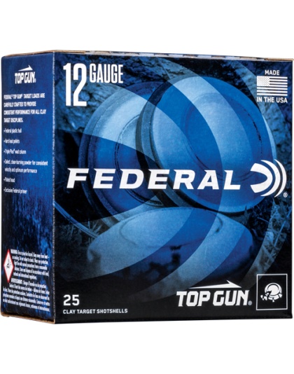Federal Top Gun 12 Gauge 2.75" 1 Ounce #8 1180 Feet Per Second 250-Round Case