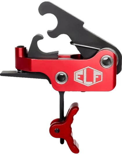 Elftmann Tactical Trigger Se AR Pltfrms Curved 2.75-4LBS Red