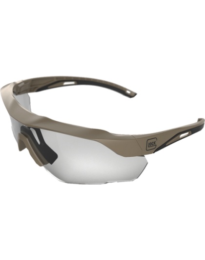 Glock Tactical Glasses Crossover Desert Tan Clear Len