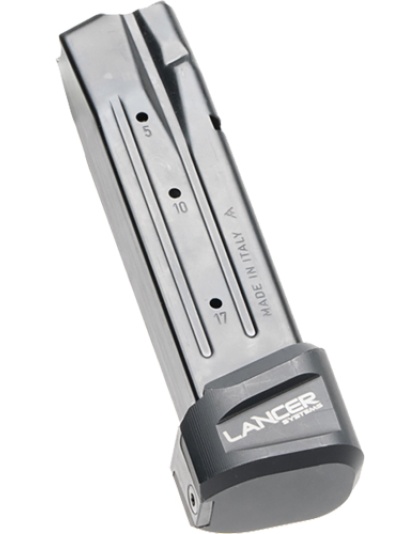 Lancer Extended Basepad Plus 5 Rounds Black for SIG P320