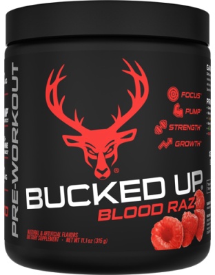 Bucked Up Pre-Workout Blood Raz 30 Servings