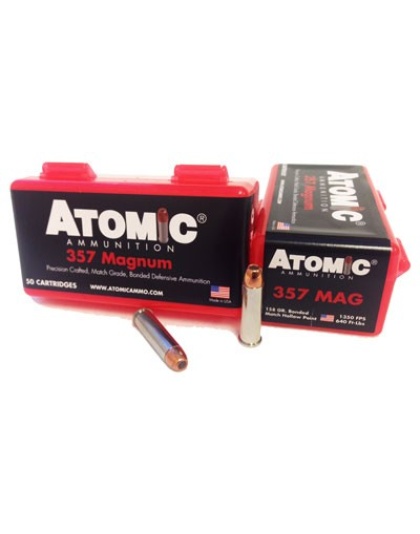 Atomic Ammunition .357 Magnum 158 Grain Jacketed Hollow Point 50 Rounds