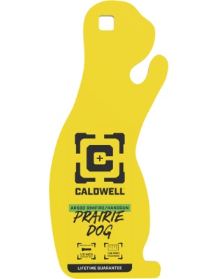 Caldwell AR500 Rimfire Prairie Dog Target 1/4" Yellow