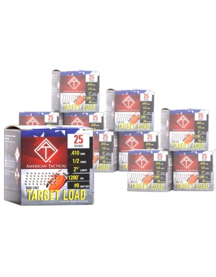 Ati Ammunition Target Load 410 2.5" 1/2 Ounce #9 1280 Feet Per Second 250-Round Case