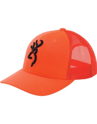 Browning Cap Proof Blazeorange with Buckmark Mesh Back Mid Prfle