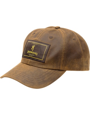 Browning Cap Antiquity Wax Logo Patch Brown Wax