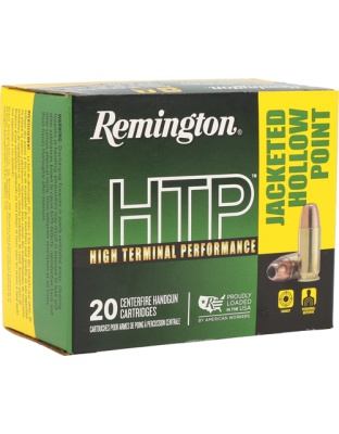 Remington Htp 40 S&W 180 Grain Jacketed Hollow Point 20 Rounds 25 Boxes per Case