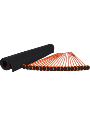Gun Storage Solutions Medium Rifle Rod Kit 20ORG Rifle Rods .22 Caliber 19"X30"